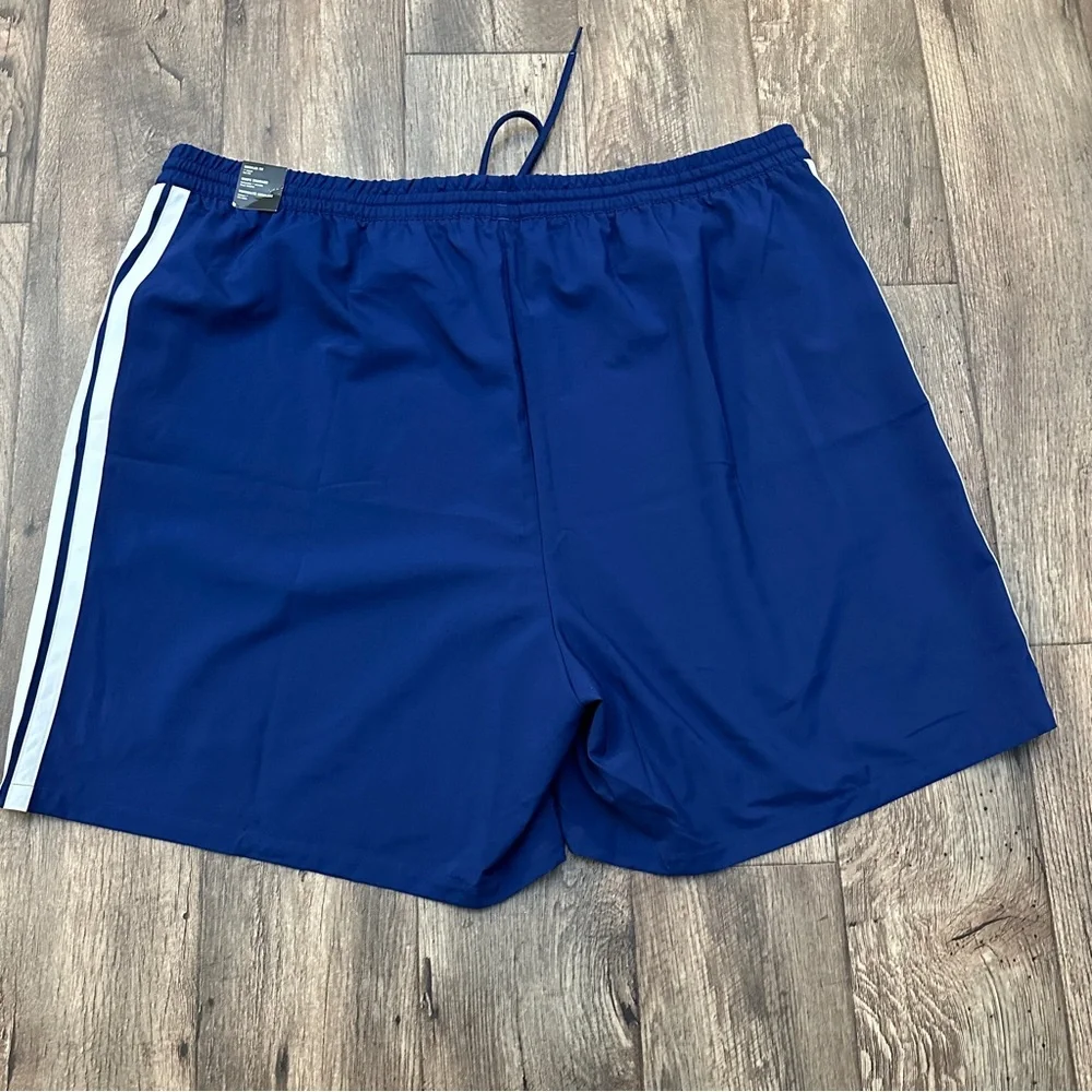 Adidas Multi Sport 3 Stripes Shorts Men’s Size 4XLT Dark Blue White